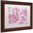 thumbnail image 2 of Trademark Fine Art "Toile Fabrics IV" Canvas Art by Color Bakery White Matte, Wood Frame, 2 of 4