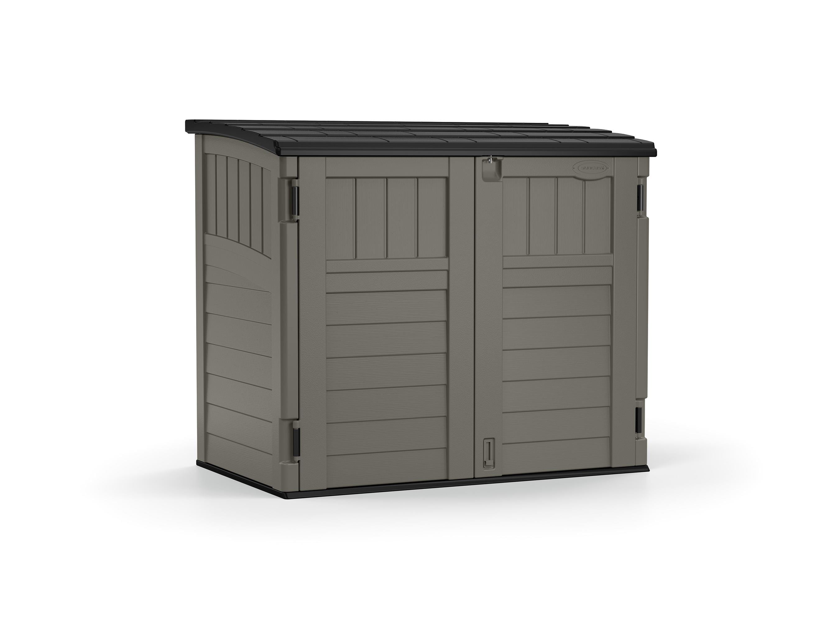 Suncast 34 Cu Ft Horizontal Resin Storage Shed For Backyard And Patio suncast-34-cu-ft-horizontal-resin-storage-shed-for-backyard-and-patio