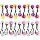 thumbnail image 1 of 20 unidades de cintas elásticas para el pelo para niños, con doble bola, para decoración., 1 of 8