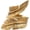 Gold, variant on Men's Stainless Steel Vintage Silver Feather Ring
