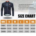 thumbnail image 6 of Sponeed Mens Thermal Cycling Jersey Long Sleeve Winter Bike Biking Shirts Full Zipper Bicycle Top Gray XL, 6 of 8