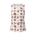 thumbnail image 4 of Haiem Strawberry Workout Tank Tops for Women, Athletic Sports Slim-Fit Tank Tops, Compression Sleeveless Dry Fit Shirts,Athletic Shirt-Large, 4 of 9
