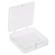 thumbnail image 1 of Caja de almacenamiento cuadrada de plástico transparente de 120x30mm con tapa, paquete de 4, 1 of 5