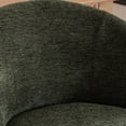 thumbnail image 5 of Kidol & Shellder Boucle Dining Chair 3PCS, Swivel Accent Chair with Armless Barrel Design & Mid Back, Plush Upholstered Seat for Kitchen, Living Room, Vanity Room, Easy-Clean, Green, 5 of 8