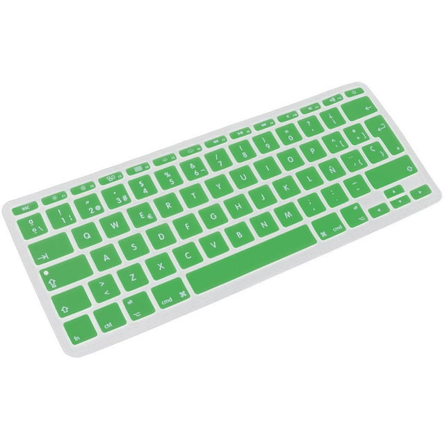 Película de teclado fonético español europeo para 11 pulgadas verde