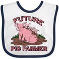 thumbnail image 3 of Inktastic Future Pig Farmer with Cute Pig Family Boys or Girls Baby Bib, 3 of 4