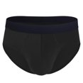 thumbnail image 4 of Birdeem Mens Household Fallow Ventilate Polyester Underwear Solid Color Open Briefs, 4 of 9