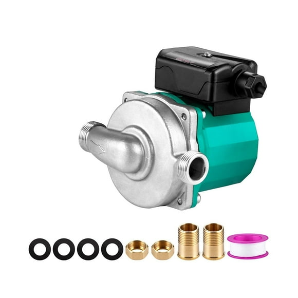 Hot Water Recirculating Pump 93W 3/4 G Thread To 1/2 NPT Brass Adapter 3 Speed Control For Electric Water Heater Use