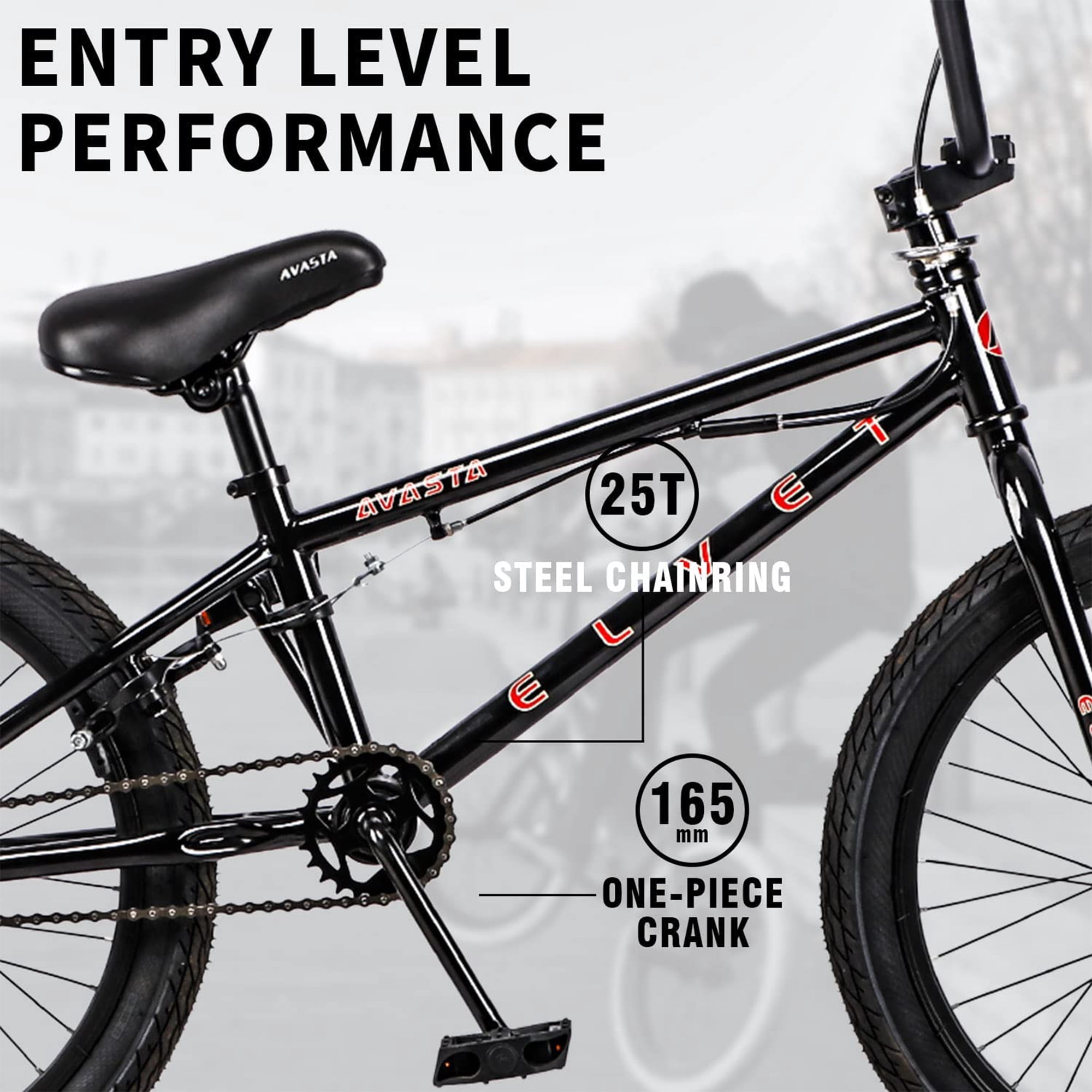 AVASTA 20 Inch Kid BMX Bicycle for Beginner Riders, Ages 8 & Up
