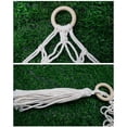 thumbnail image 4 of Langgg Boho Plush Toy Hammock Triangular Shape Hanging Stuffed Animal Storage Basket Tassels Space Saver Wall Net for, 4 of 8