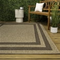 thumbnail image 4 of JONATHAN Y Frenzy Easy Jute Minimalist Boho Inset Border Natural/Brown 3 ft. x 5 ft. Indoor/Outdoor Area Rug, 4 of 7