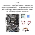 thumbnail image 4 of Cateissary Placa base para minería B75, memoria DDR3 tipo B75, suministro de PC LGA (1155), zócalo de CPU, fácil de instalar, reparable, piezas Juegos de teclado y mouse para computadora, 4 of 6