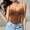 A11 Brown, variant on Women's Sheer Mesh Bodysuit Spaghetti Strap Sweetheart Neckline Rhinestone Studded Flattering Leotard for Halloween Costume Rave Festival Clubwear Dance Party