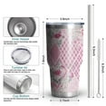 thumbnail image 6 of 30oz Pioneer Flower Tumblers Stainless Steel Tumbler with Lid and Straw,Vacuum Insulated Double Wall Travel Tumbler Cups Mug with Cleaning Brush for Coffee,Tea, 6 of 7