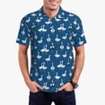 thumbnail image 1 of Balery Cartoon Geese With Xmas Camisa Polo de Hombre con Estampado, de Manga Corta y Tejido Medio, Camisa Tipo Golf Polo-Medium, 1 of 6