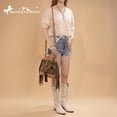 thumbnail image 3 of Montana West Aztec Bucket Bags for Women Western Fringe Crossbody Bag Vintage Drawstring, Brown, 3 of 7
