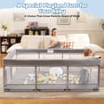thumbnail image 5 of Babyeap Baby Playpen Large Play Yard Fence for Toddlers,71"x50" Gray, 5 of 11
