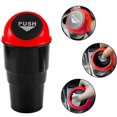 thumbnail image 4 of KAIYANG Mini bote de basura para coche, pequeño bote de basura automático portátil con tapa, para el hogar, la oficina y el coche, color negro y rojo, 4 of 5