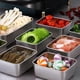 thumbnail image 4 of Stainless Steel Squared Plate with Lid Stackable Food Grade Dish for DIY Baking Pastries, 4 of 5