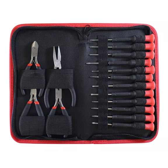 16 Piece Mini Precision Screwdriver Pliers Computer Repair Tool Jewelry Kit Set