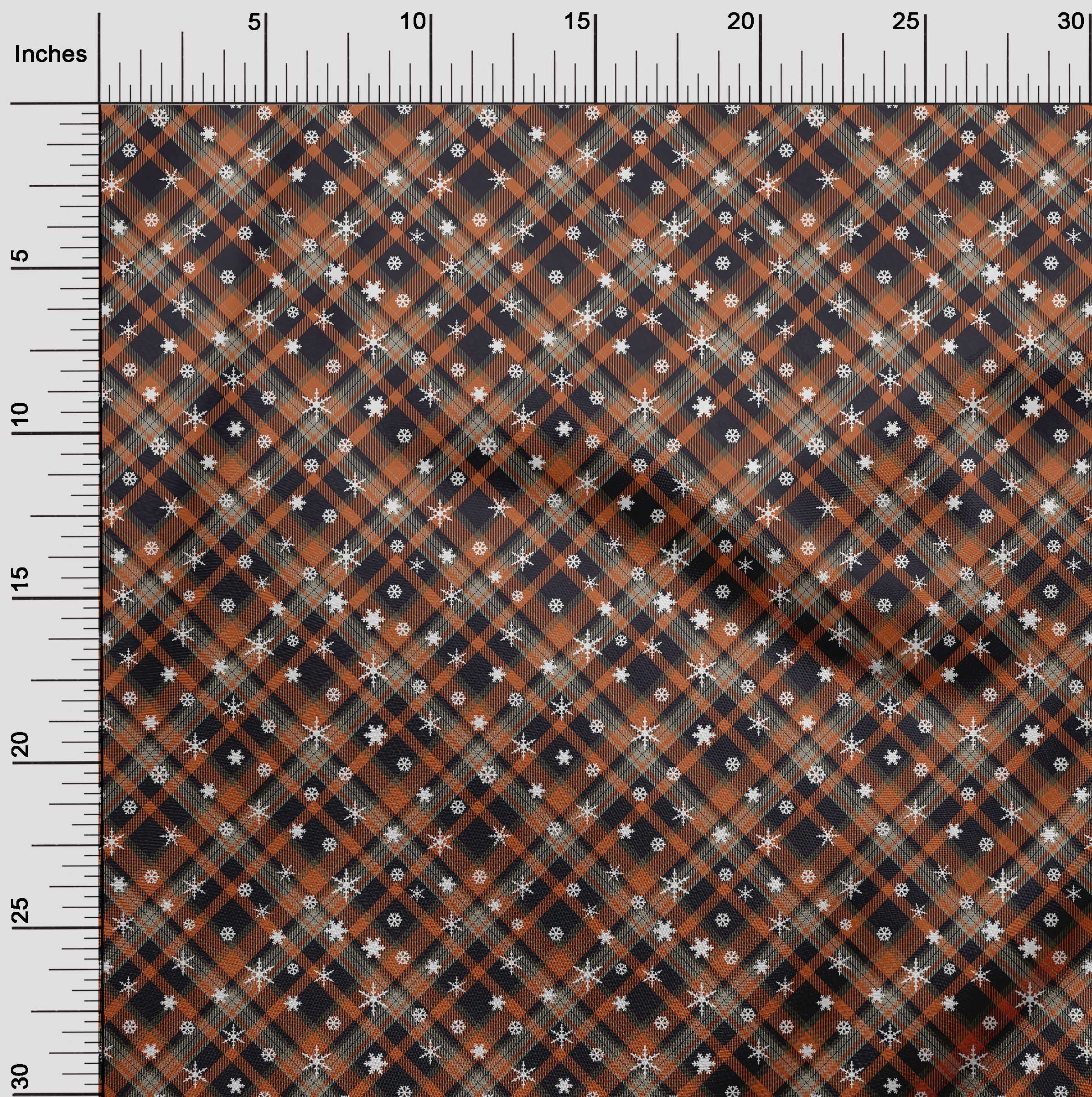 oneOone Silk Tabby Brown Fabric Christmas Craft Projects Decor Fabric Printed By The Yard 42 Inch Wide
