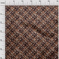 thumbnail image 3 of oneOone Cotton Jersey Brown Fabric Christmas Sewing Material Print Fabric By The Yard 58 Inch Wide, 3 of 5