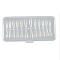 thumbnail image 1 of Clavos artificiales de uñas postizas de cubierta completa de acrílico transparente con estuche para salones de uñas y arte de uñas DIY, 1 of 5