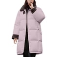 thumbnail image 2 of Pyhlmscde Women's Casual Mid Long Waisted Thick Warm Puffer Jacket, Winter Coats, Long Coat Women, Puffer Jacket Womens, 2 of 6