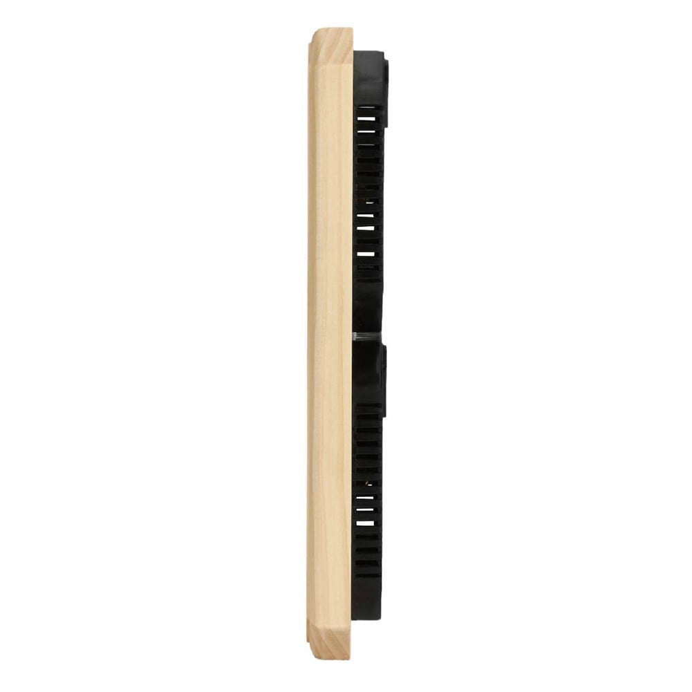 Pine Wood Sauna Thermometer Hygrometer 2 in 1 Wall Mounted Temperature Humidity Meter With Metal Construction For Steam Room Indoor 0-120℃ Measurement Range
