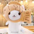 thumbnail image 1 of Tendencia coreana ins Taiyaki gato muñeca mochila colgante cambiado gato felpa Taiyaki fresa muñeca de un solo hombro zhangyuxiang LED, 1 of 2