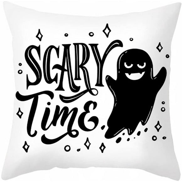XYCCY Cartoon Happy Halloween Theme Pillow Covers, Pillow Slip Decorations, 18x18 Pillowcase for Home Decorative Cushion Cases for Sofa Couch Living Room Bedroom Party SuppliesST-001
