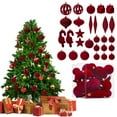 thumbnail image 4 of 28 Pieces Of Flocking Christmas Ball And Christmas Tree Decorations, 4 of 4