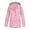 Pink, variant on Splozh Womens Rain Jacket Women Military Anorak Jackets Zip Up Snap Buttons Utility Coats Outwear with Pocket Grey,5XL