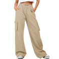 thumbnail image 2 of BILIKEYU Women's High Waist Loose Sports Pants, Sweatpants Women, Wide Leg Pants Woman, Womens Pants, 2 of 5