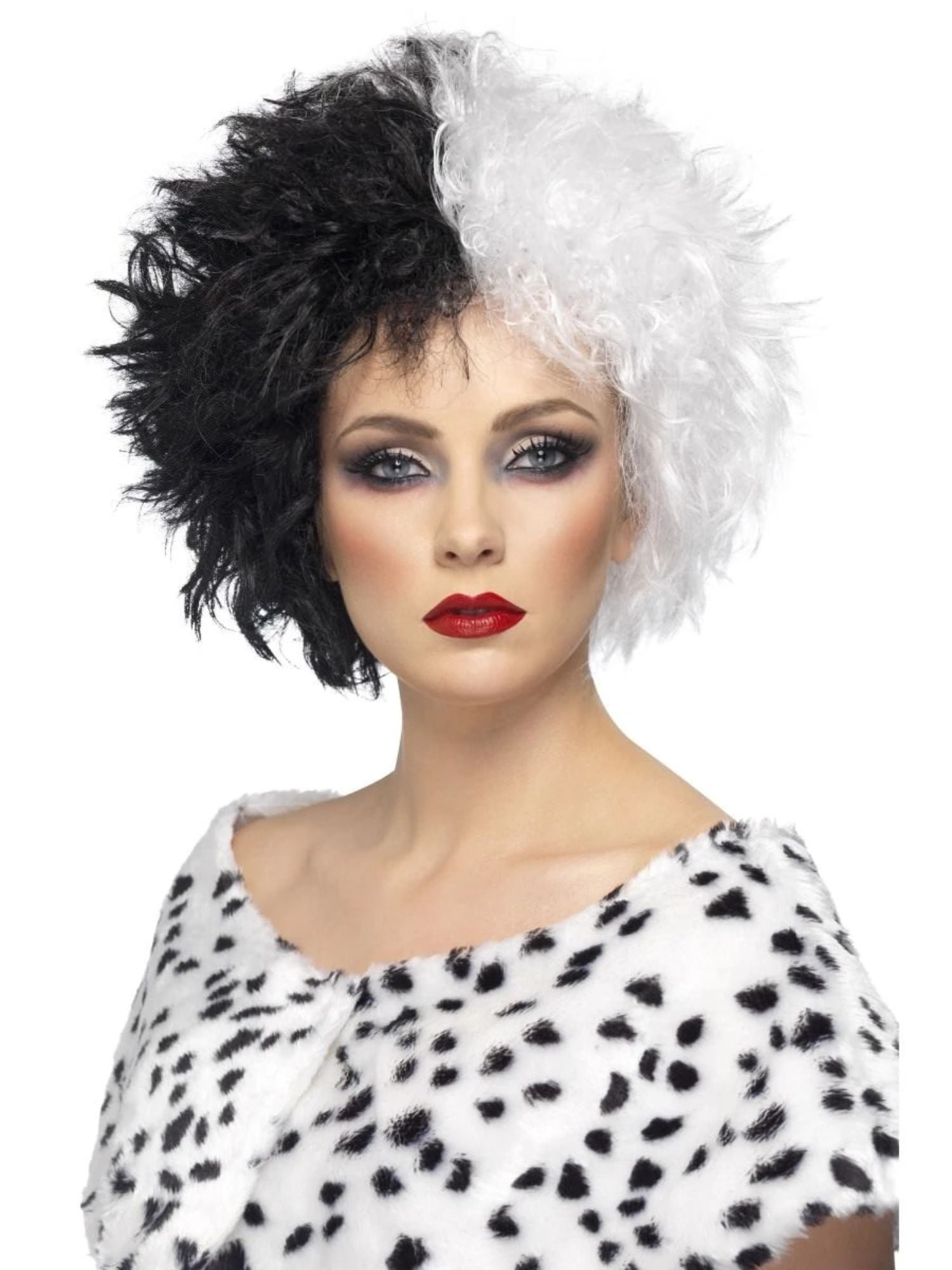 Evil Madame Wig Adult White Black Evil Madame Wig Adult White Black
