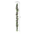 thumbnail image 3 of Efavormart 6 ft Purple 20 Flowers UV Protected Silk Rose Garland Bendable Wire Vines Artificial Flower Garland, 3 of 11