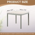 thumbnail image 2 of Picnic Table Cloth, 78"x35" Rectangle Vinyl Plaid Fitted Tablecloths Waterproof Flannel Backed Table Covers for Dining Camping Outdoor, Khaki/White, 2 of 6