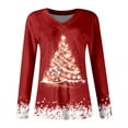 thumbnail image 4 of Plus Size Blouses for Women Long Sleeve Tops Dressy Casual V Neck Tshirts Basics Tee 2025 Fall Trendy Clothes, 4 of 5