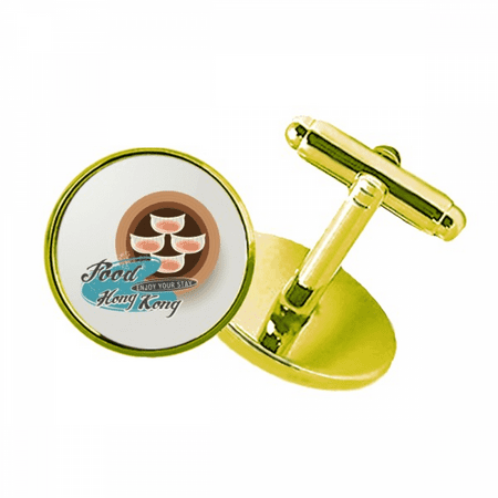 hong kong har gow dumplings studded business metal cufflinks en
