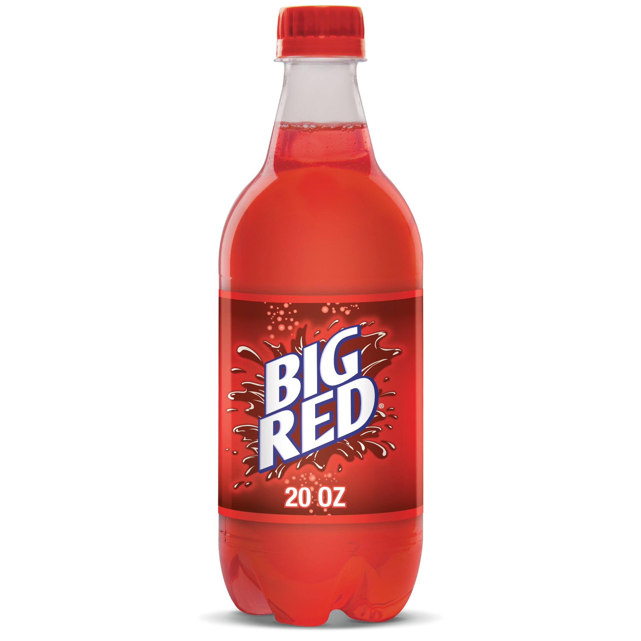 (5 pack) Big Red Soda Pop, 20 fl oz, Bottle