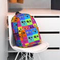 thumbnail image 3 of Lukts Doodle Faces Emotions Pattern 15 Inch Student Backpack, Waterproof Laptop Backpack with Adjustable Shoulder Straps, Lightweight Travel, Campus Backpack, Unisex, 3 of 6