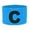 Light blue, variant on erfcxs CaptainS Bracelet, Elastic Captain's Armband For Senior/Junior Football LeaderS Armband And Adults/Youth Sport