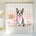 thumbnail image 3 of Happy Mother's Day Boston Terrier Love Dog Mom Heart Flower Shower Curtain Gentleman Dog Lover Gifts Waterproof Bathroom Bathtub Curtain - 12004, 3 of 5
