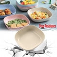 thumbnail image 6 of Mightlink 5.7 Inch Wheat Straw Deep Dinner Plates - Microwave and Dishwasher Safe, Unbreakable Sturdy Plastic Dinner Plates - Healthy Cereal Dishes/ Kids-toddler & Adult - 4PCS, 6 of 8