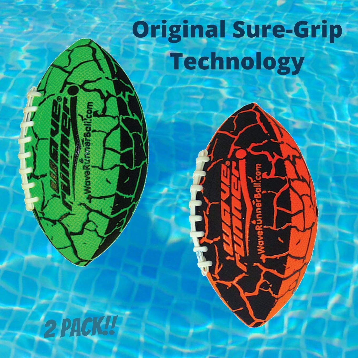 Waverunner Grip Football, Available in Various Colors
