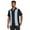 Black/Ltblue, variant on Men's Retro Bowling Bahama Camp Button-Down Shirt (Grey/Burgundy, Small)
