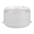 thumbnail image 1 of Double Tier Microwave Steamer BPA Free Cookware Pot Vegetable Seafood, 1 of 5