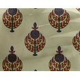 thumbnail image 4 of oneOone Georgette Viscose Fabric Leaves & Floral Block Decor Fabric Printed BTY 42 Inch Wide, 4 of 4