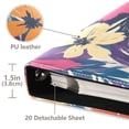 thumbnail image 3 of FORMRS 3 Ring Photo Album 4"x6" Self Adhesive Large Capacity PU Leather Cover, Colorful Painted Flowers Pattern, 3 of 8