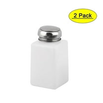 Lab Experiment Plastic Square Liquid Container Alcohol Bottle White 200ml 2pcs